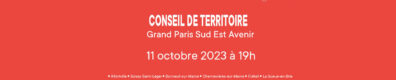 Revivez le Conseil de Territoire du 11 octobre 2023