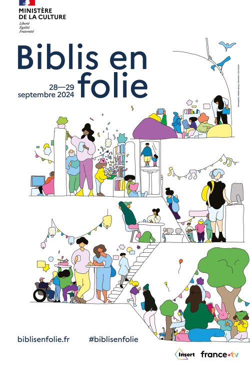 biblio en folie - affiche